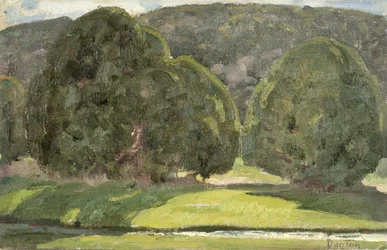 Sonnenlicht und Zedern, ca. 1933